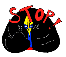 angry Cassowary sticker #3694069