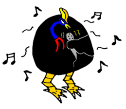 angry Cassowary sticker #3694078