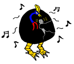 angry Cassowary sticker #3694078