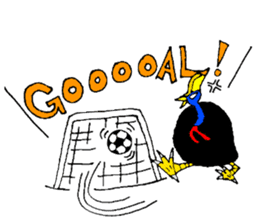 angry Cassowary sticker #3694081