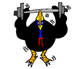 angry Cassowary sticker #3694085