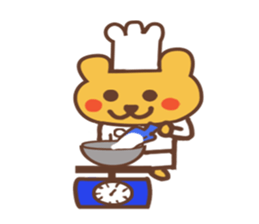 patissier bear sticker #3694134