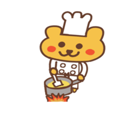 patissier bear sticker #3694141