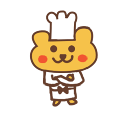 patissier bear sticker #3694151