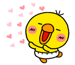 chick heart 3 sticker #3694906