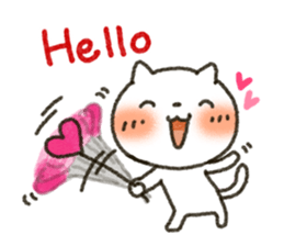 CAT and LOVE sticker #3695048