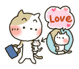 CAT and LOVE sticker #3695054