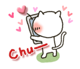 CAT and LOVE sticker #3695079