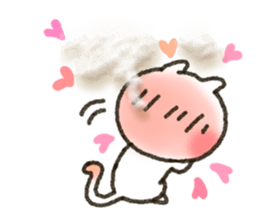 CAT and LOVE sticker #3695080