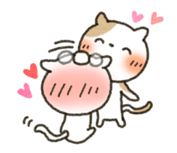 CAT and LOVE sticker #3695081