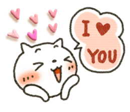 CAT and LOVE sticker #3695082