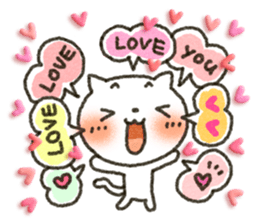 CAT and LOVE sticker #3695083