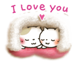 CAT and LOVE sticker #3695086