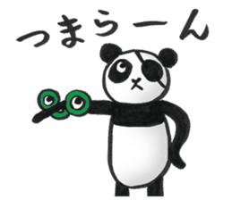 Eyepatch Panda 3 sticker #3695250