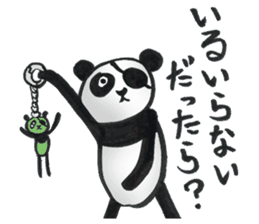 Eyepatch Panda 3 sticker #3695259