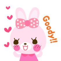 Cute rabbit!!  ( English version  ) sticker #3695929