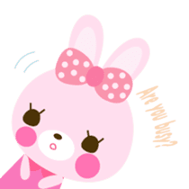 Cute rabbit!!  ( English version  ) sticker #3695931