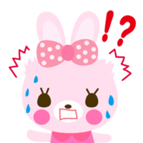 Cute rabbit!!  ( English version  ) sticker #3695934