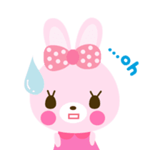 Cute rabbit!!  ( English version  ) sticker #3695937