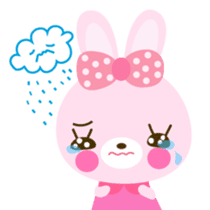 Cute rabbit!!  ( English version  ) sticker #3695939