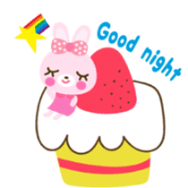Cute rabbit!!  ( English version  ) sticker #3695944