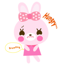Cute rabbit!!  ( English version  ) sticker #3695947