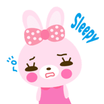 Cute rabbit!!  ( English version  ) sticker #3695949