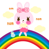 Cute rabbit!!  ( English version  ) sticker #3695951