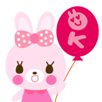 Cute rabbit!!  ( English version  ) sticker #3695955