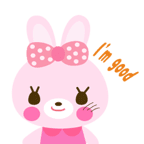 Cute rabbit!!  ( English version  ) sticker #3695959