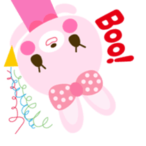 Cute rabbit!!  ( English version  ) sticker #3695960