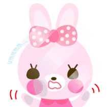 Cute rabbit!!  ( English version  ) sticker #3695962