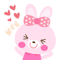 Cute rabbit!!  ( English version  ) sticker #3695964