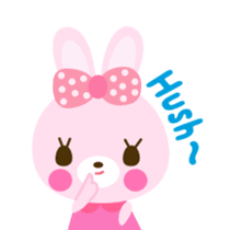 Cute rabbit!!  ( English version  ) sticker #3695965