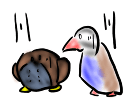 Okinawa native a bird sticker #3696054