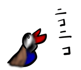 Okinawa native a bird sticker #3696056