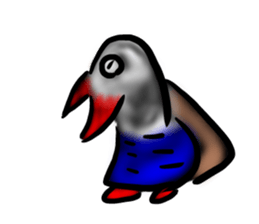 Okinawa native a bird sticker #3696061