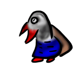 Okinawa native a bird sticker #3696061