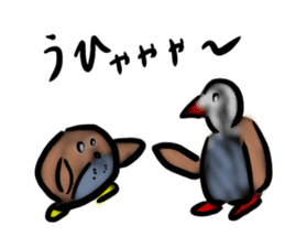 Okinawa native a bird sticker #3696062