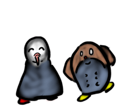 Okinawa native a bird sticker #3696064