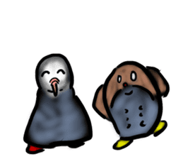 Okinawa native a bird sticker #3696064