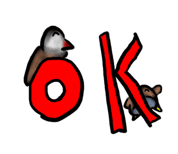 Okinawa native a bird sticker #3696065