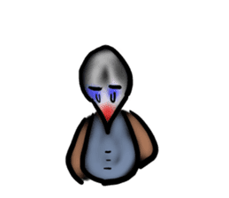 Okinawa native a bird sticker #3696073