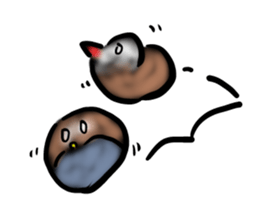 Okinawa native a bird sticker #3696078