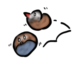 Okinawa native a bird sticker #3696078