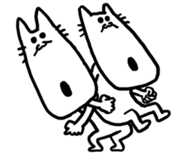 Twin animals sticker #3697092