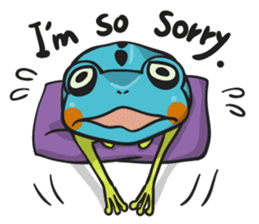 Blue dendrobates (English ver) sticker #3697167