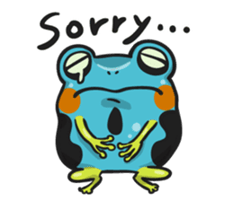 Blue dendrobates (English ver) sticker #3697168