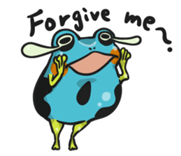 Blue dendrobates (English ver) sticker #3697170