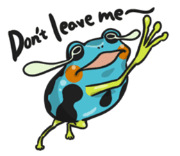 Blue dendrobates (English ver) sticker #3697171